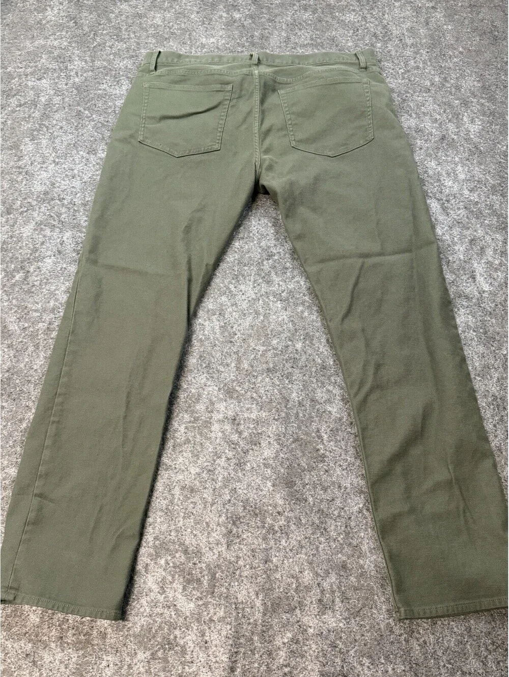 J.Crew Flex Slim 5 Pocket Pants Mens 36x30 Olive Green Stretch Casual Chinos